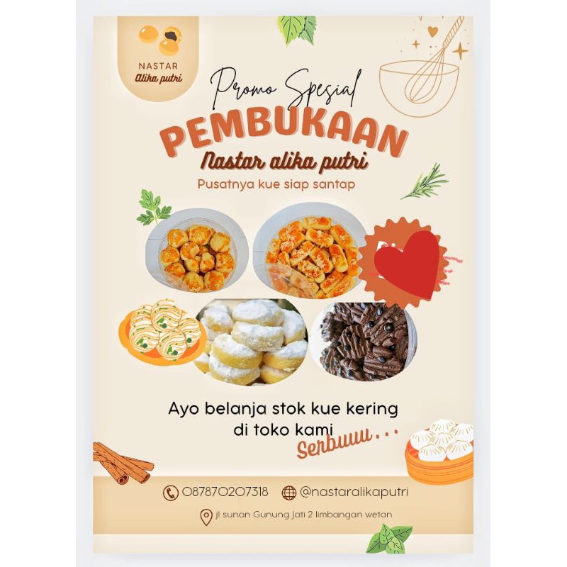 

KUE KERING NASTAR KASTENGGEL PUTRI SALJU (90k DAPAT 3 VARIAN)