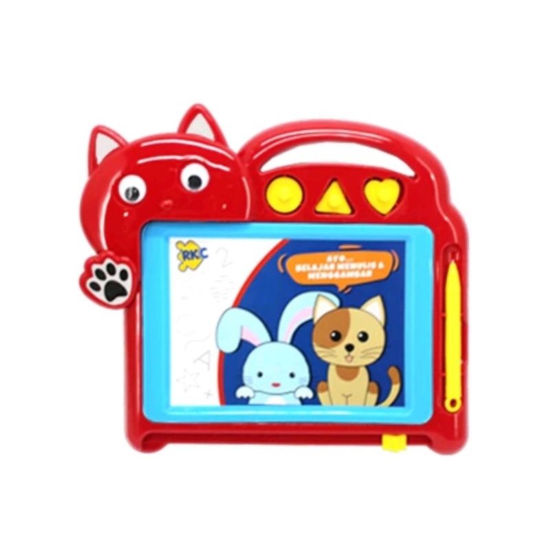 

mainan edukasi papan magnet murah bentuk kucing,papan tulis portable,papan tulis kecil