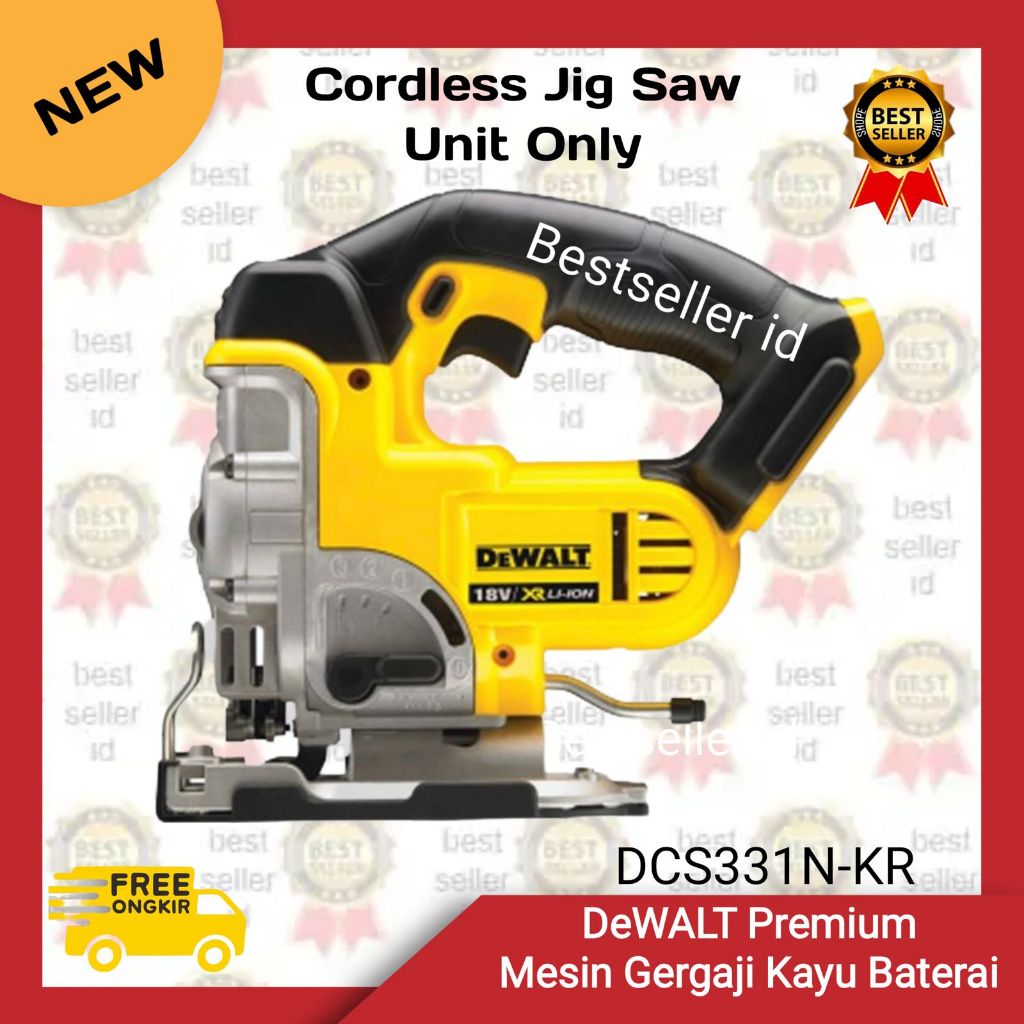 DeWALT DCS331N Jigsaw Cordless | Mesin Jig Saw Baterai Unit Only DCS 331N