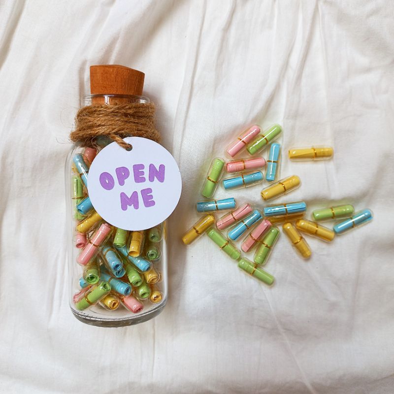 

Wish In Jar/ Wish In Bottle/ Jar Of Mood/ Happiness In Jar/ Kado Pacar
