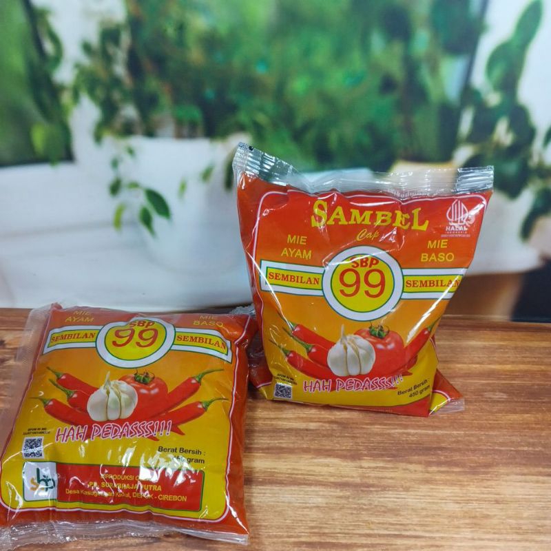 Saos pedas bakso/mie ayam Sambel 99 450gram