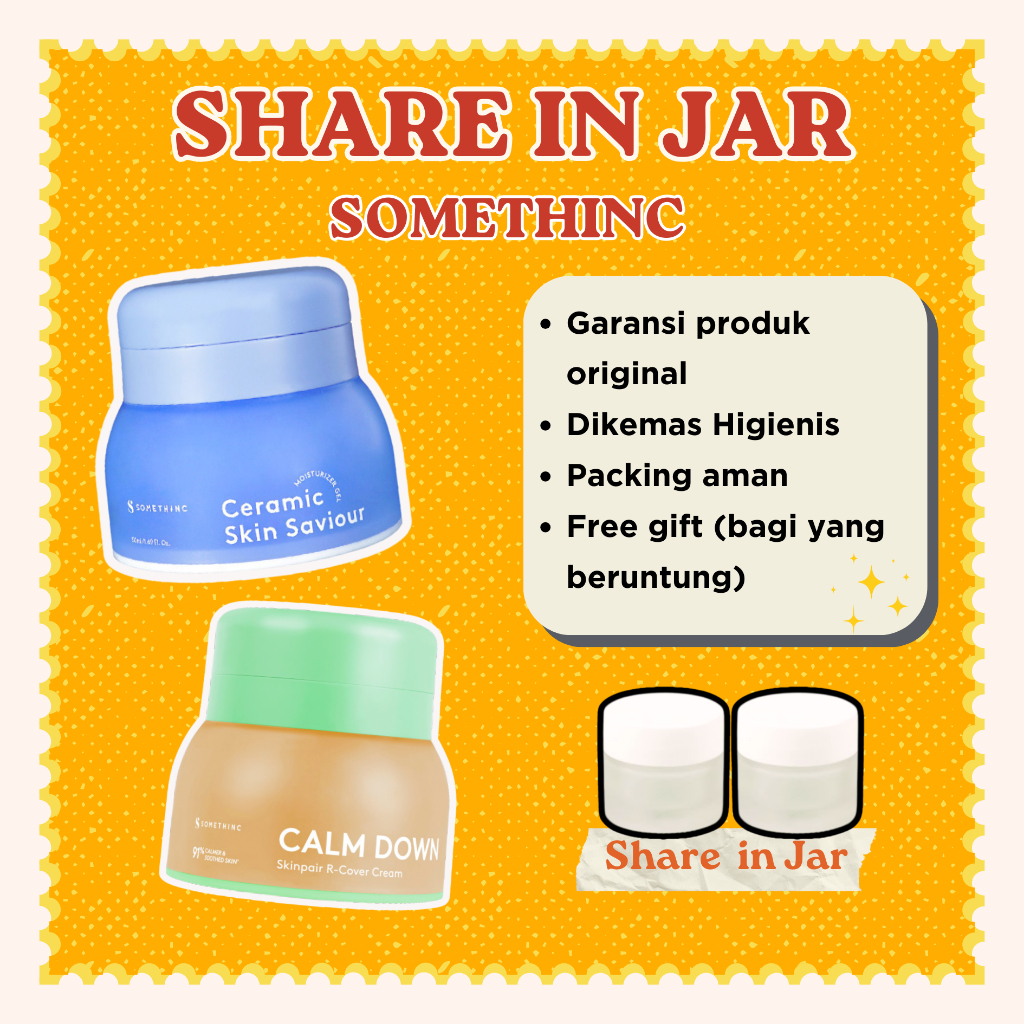 SHARE IN JAR SOMETHINC Moisturizer Series Calm Down Ceramide Skin Saviour Pelembab Moisturizer Gel