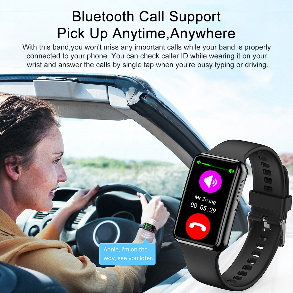 Hot Deals Simbojoy Smartband C6Plus Smartwatch Layar Terang 1.47'' Bluetooth Multi-Sport Fitness