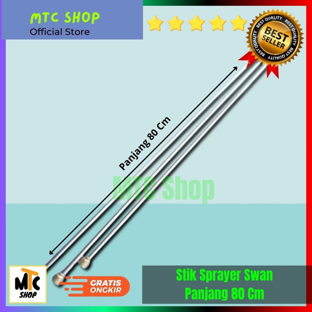 Stik Swan Kuningan Panjang 80Cm |Stik Sprayer Manual Elektrik Swan Stainless 80Cm |Stik Sprayer Swan