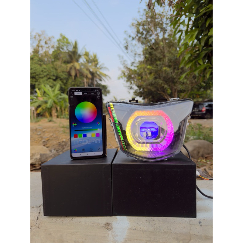 MIKA REFLEKTOR LAMPU BILED MATRIX JUPITER MX KING 150 V1 SHOURD AKRILIK