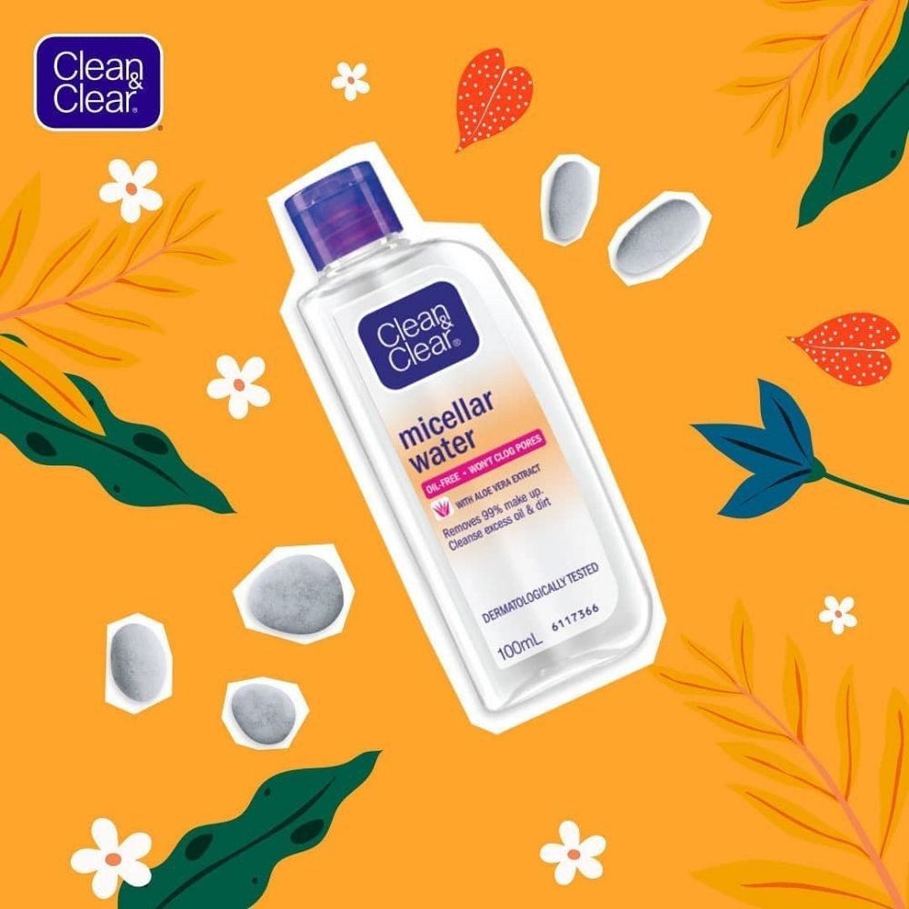 Clean & Clear Micellar Water 100ml / Clean and Clear - Pembersih Make Up