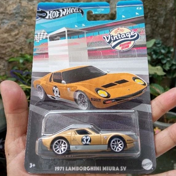 HOT WHEELS VINTAGE RACING CLUB 1971 LAMBORGHINI MIURA SV