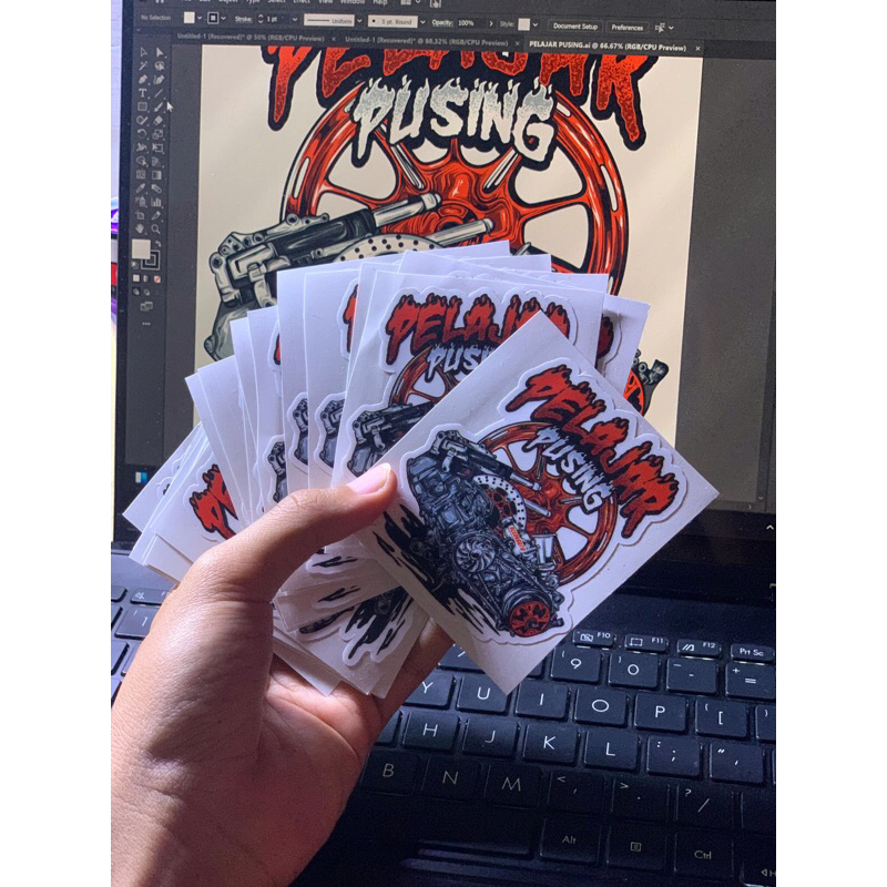 

stiker pelajarpusing original