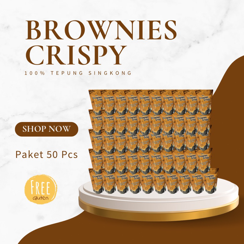 

Brownies Crispy Gluten Free Paket 50 pcs