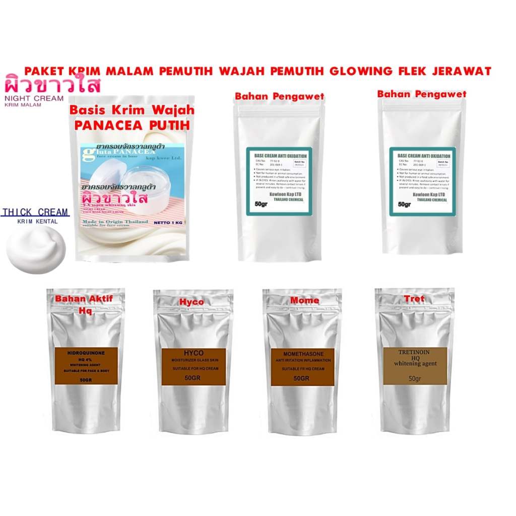 PAKET PANACEA KRIM MALAM KRIM WAJAH NIGHT CREAM KRIM GLOW FLEK PEMUTIH JERAWAT WAJAH FLEK MEREK PANA