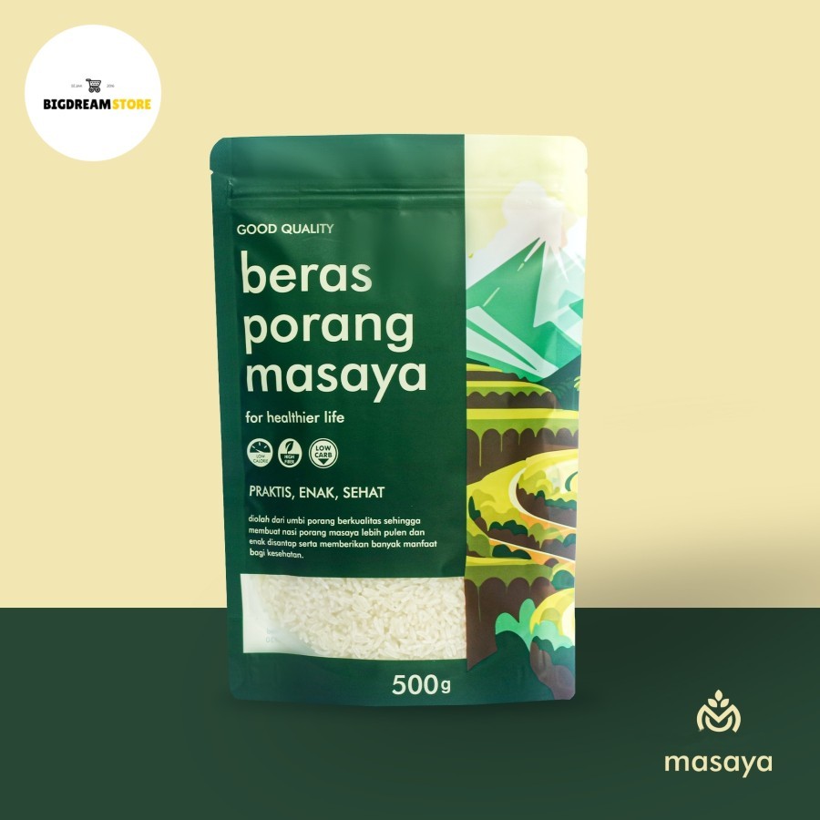 

Masaya Beras Porang 500gr | Instant Konjac Rice - Mudah & Praktis