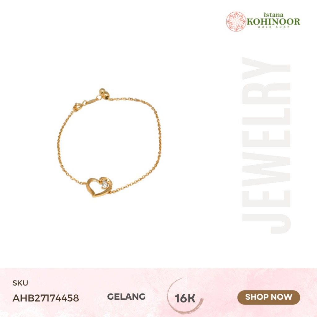 KOHINOOR GELANG GOLD EMAS 16K VARIASI EMAS