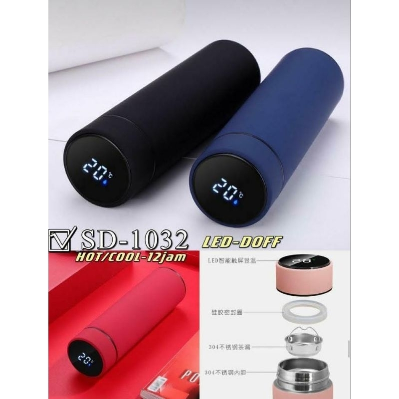 TERMOS LED/TUMBLER LED/TERMOS SUHU/TERMOS STAINLESS LED/TERMOS TEMPERATUR SUHU 500ML