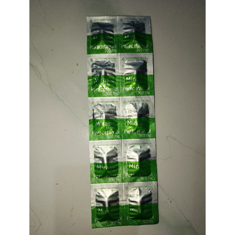 Mirasic 500mg kapl Paracetamol paten