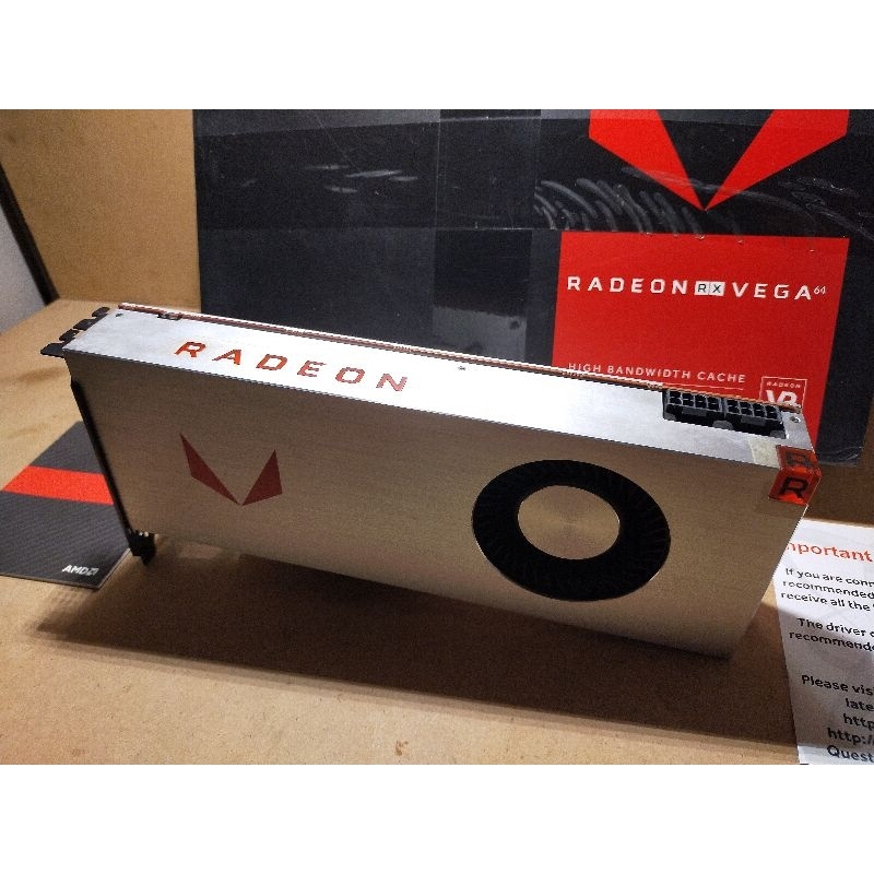 Rx vega 64 8gb xfx fullset mendekati radeon VII monster gpu
