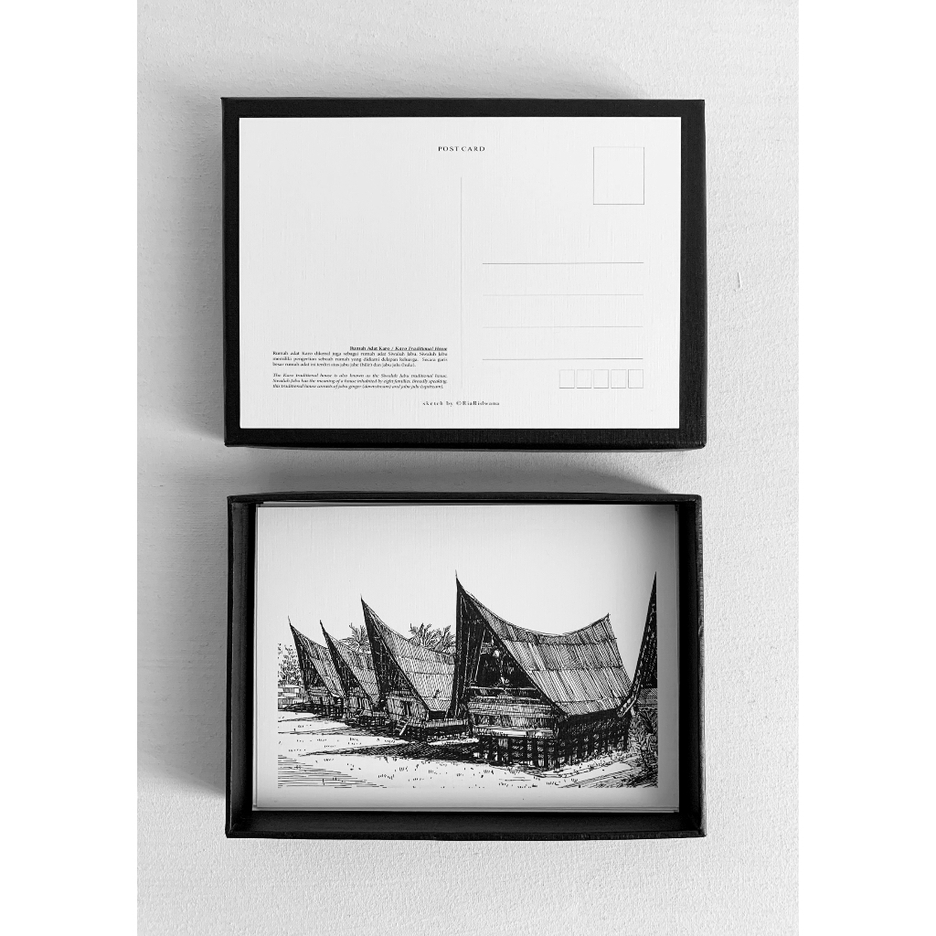 

Postcard Rumah Tradisional Indonesia