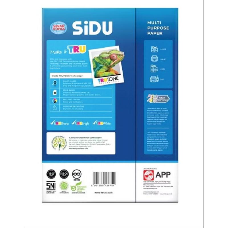 

Kertas HVS A4 Kertas HVS Sidu A4 70 Gram 500 Lembar - Kertas HVS Sinar Dunia Murah Grosir