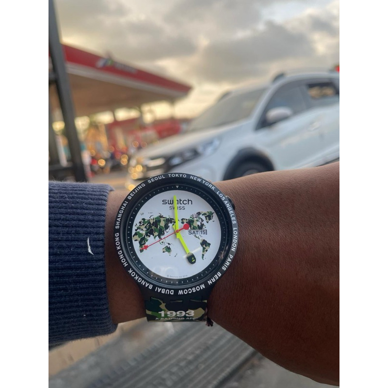 🇨🇭Swatch big bold x Bape