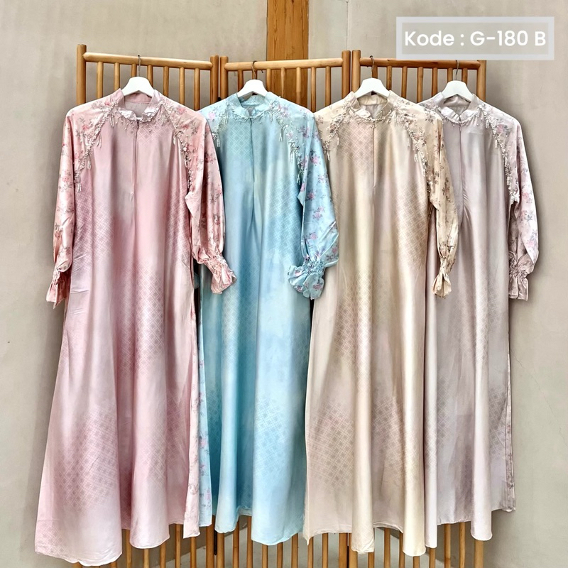 Dress ayesha payet |Dress silk sutra -Dress payet -Dress kondangan -Gamis mewah