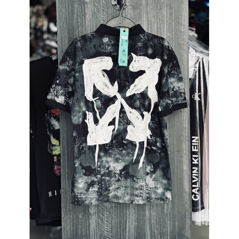 kaos kerah off white