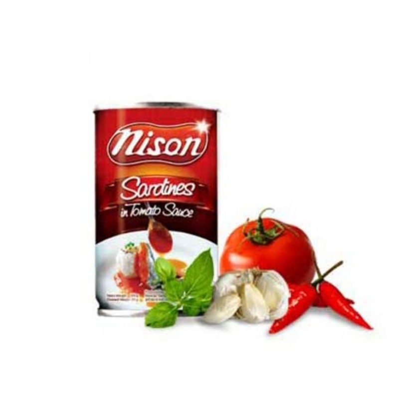 

Nison Sardine in Tomato Sauce 425 gr seafood kaleng-Exp Maret 2026