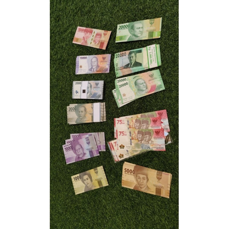 Ready buket isi uang 100.000 / FREE PACKING / buket uang pecahan 20.000 - 5 lembar uang baru