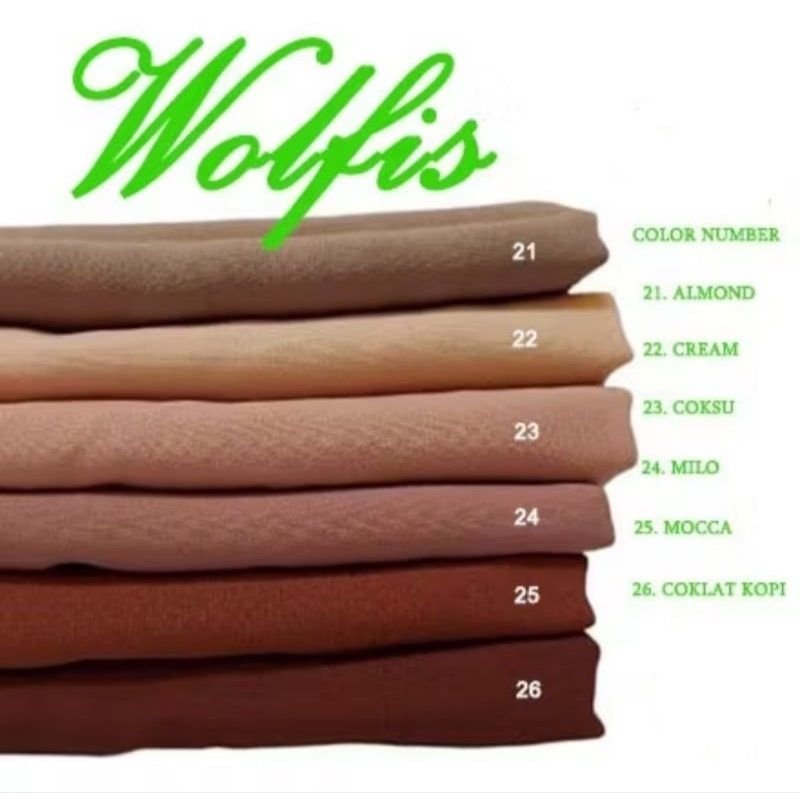 KAIN WOLFIS  EXCLUSIVE PREMIUM HARGA PER 0.5 METER