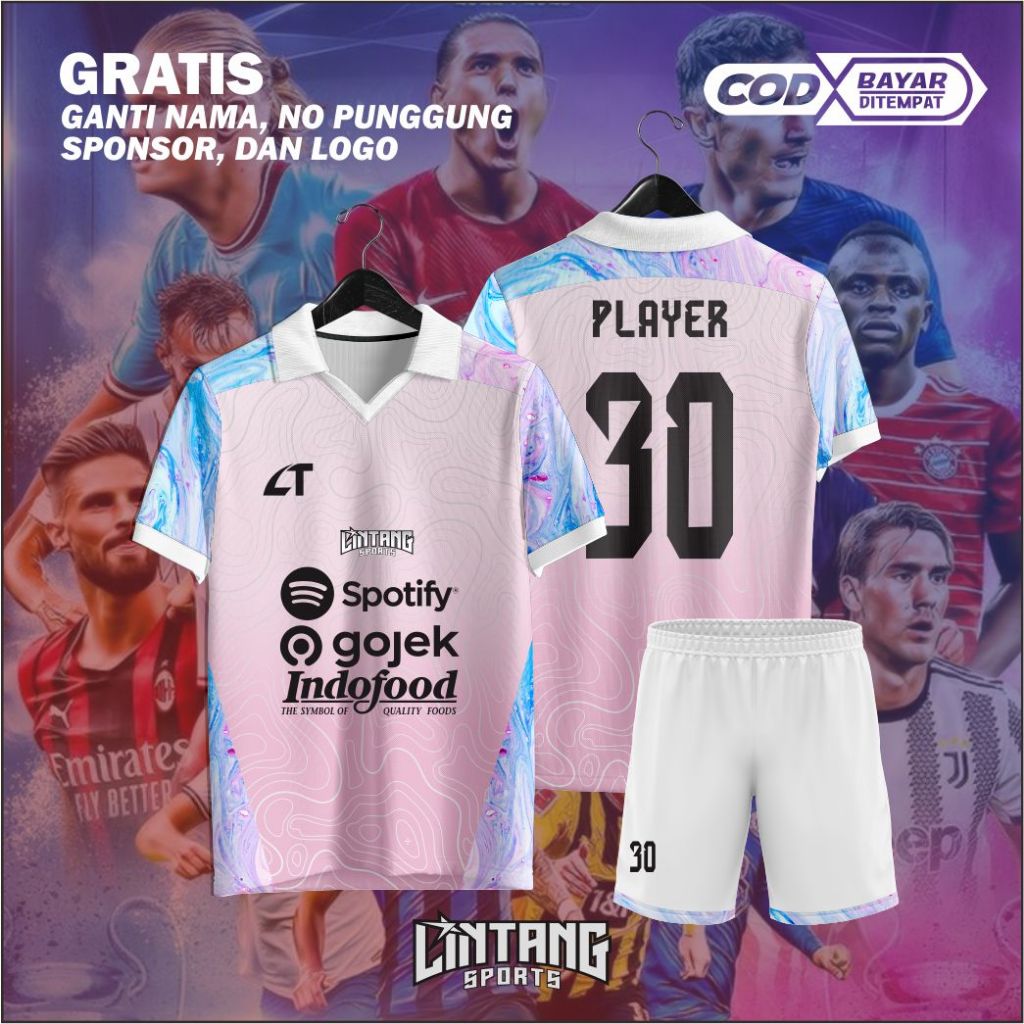Kaos Jersey Futsal Full Printing Custom Satuan & Team Desain Bebas