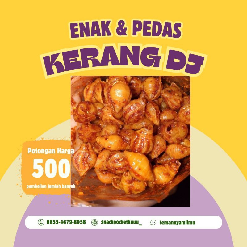 

KERANG DJ PEDAS RENYAH (BUBUK BALADO) 250g, 500g, 1kg