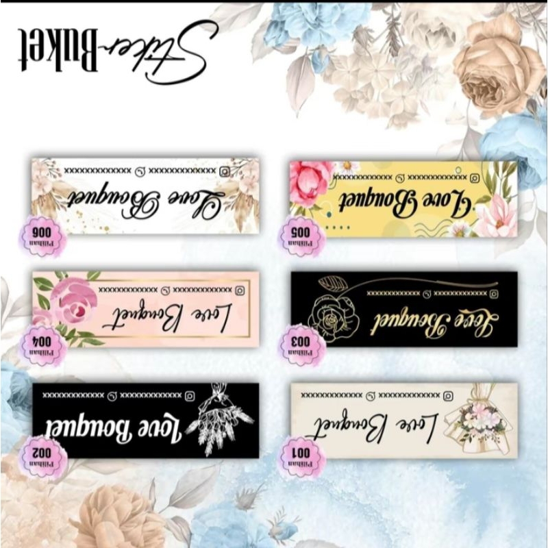 

STICKER BUKET CUSTOM FULL COLLOUR