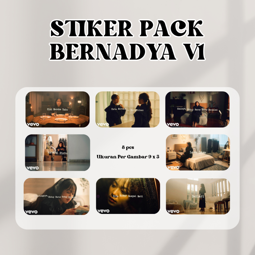 

STIKER PACK BERNADYA V1 - VEVO