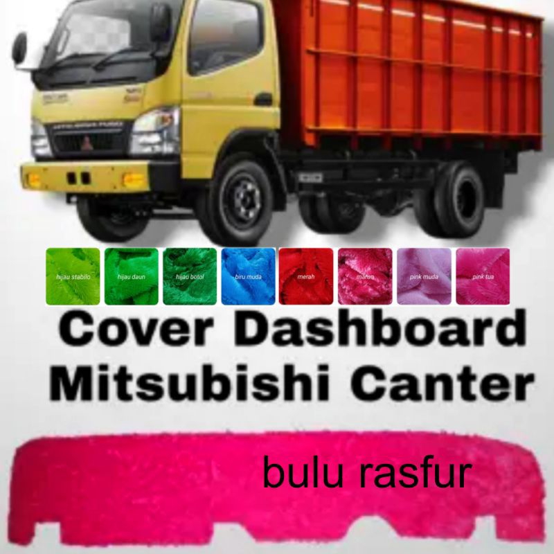 Alas Dashboard Bulu Mobil Truk Mitsubishi Canter, Elf Canter, Pelindung/Cover Dashboard Interior Mob