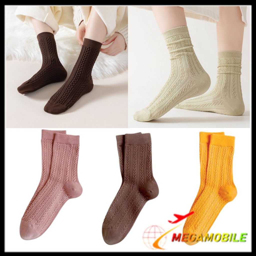 MM - Kaos Kaki 6997 Kaos Kaki Panjang Wanita Dewasa Embos Renda Kaos Kaki Wanita Korean Style