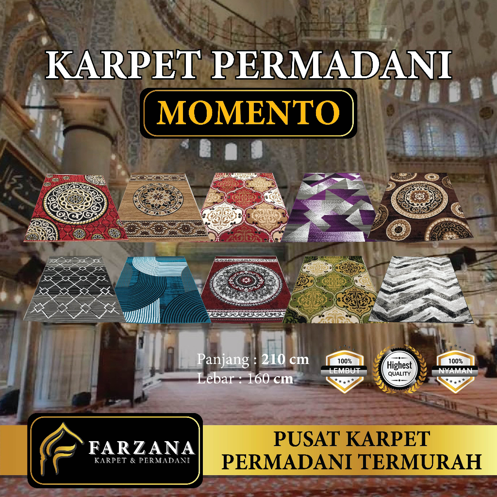 Karpet Permadani MOMENTO Ukuran 160 x 210