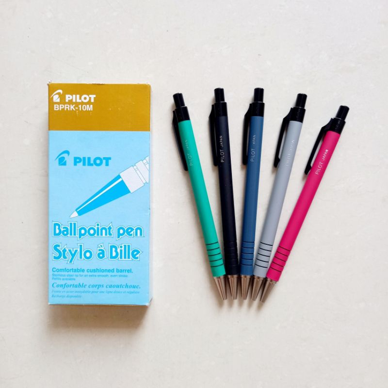 

[ 1 PIECE MURAH ] Pulpen Pen Pena 0.5 mm Pilot BPRK-10M Tinta Hitam ( 5 VARIAN WARNA )