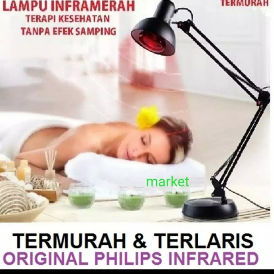 Lampu Set Infrared Philips Duduk / Alat Fisioterapi Inframerah Infrared Philips 150wat