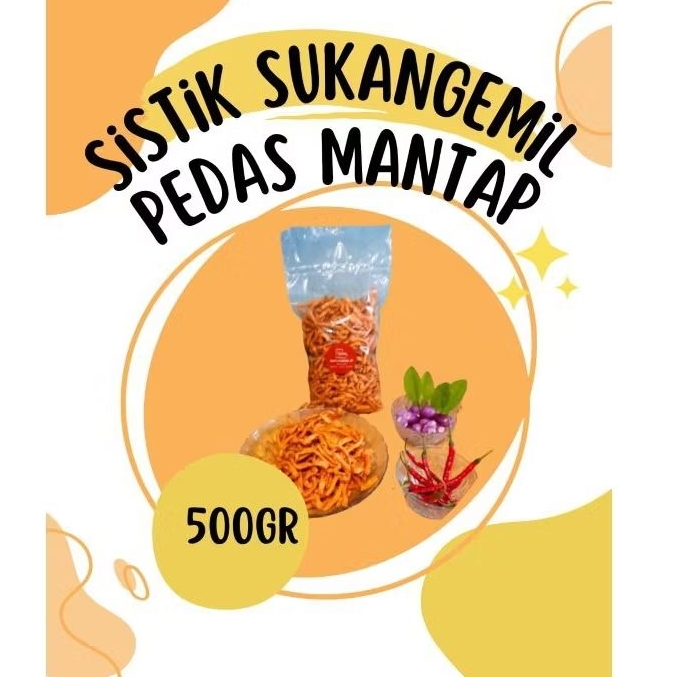 

Sistik/Stik Bawang home made Pedas Gurih Renyah Isi 500.gr