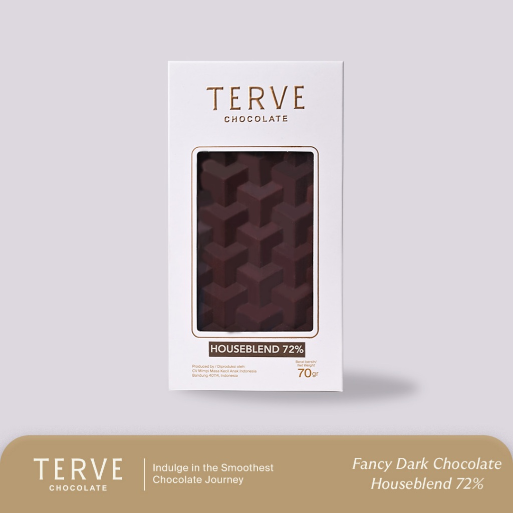 

Terve Fancy Bar Dark Chocolate Houseblend 72%