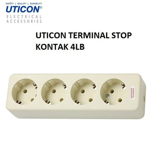 Stop Kontak UTICON Lubang 4 / Terminal UTICON 4 Lubang