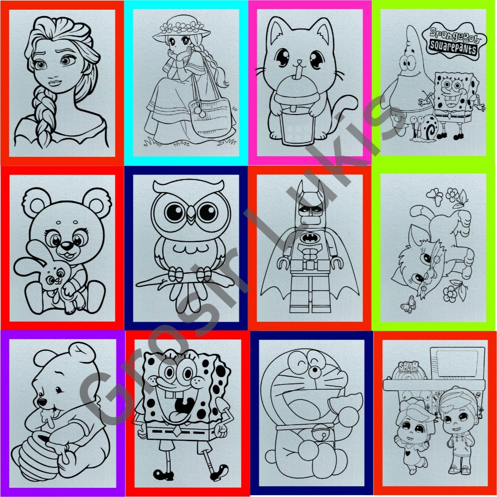 

grosir media mewarnai sterofoam isi 50 pcs 30x40 / lukis sterofom / styrofoam melukis / gabus lukis / mewarnai sterofoam / edukasi anak