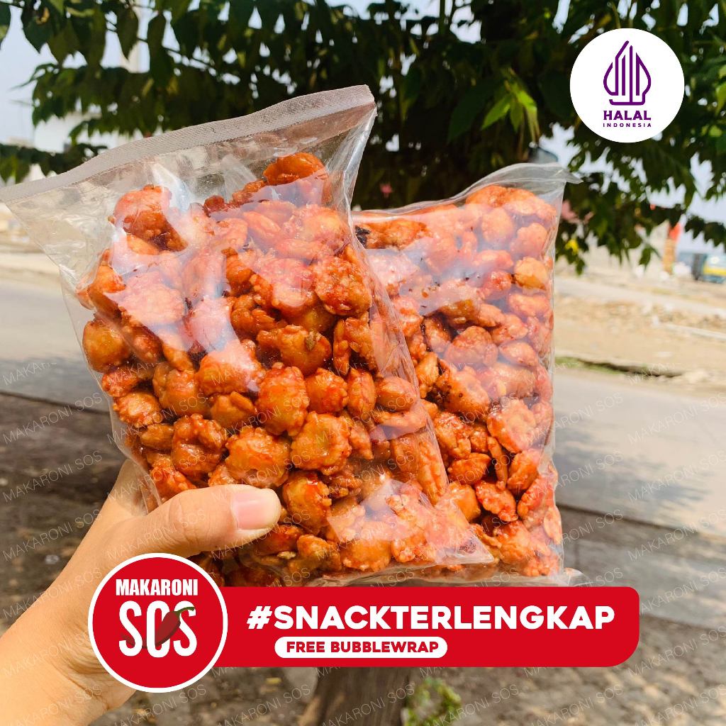 

1 KG Emping Blinjo Pedas Terenak Termurah Terlengkap Snack Grosir Kiloan Makaroni SOS