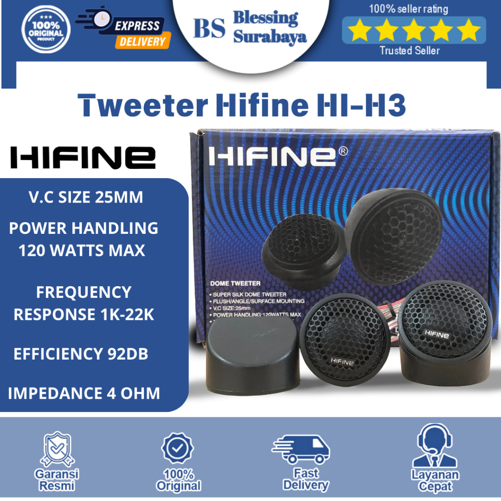 Tweeter Hifine HI-H3 / Tweeter Mobil Hifine