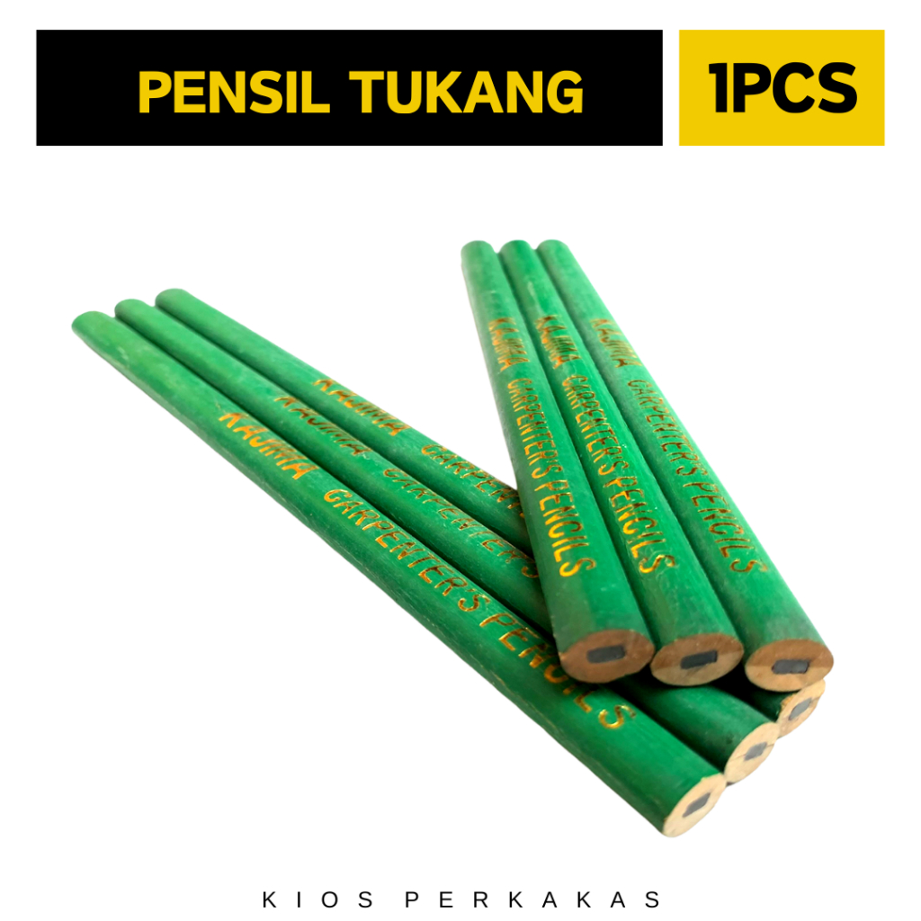 

Pensil Tukang Kayu Makita|Pensil Besar Tukang Bangunan Proyek|Pensil Kaligrafi Arab Tebal|Pensil Gesek Kertas Stiker Nomor|Pensil Gambar Penanda Kain Tutup dan Kaca