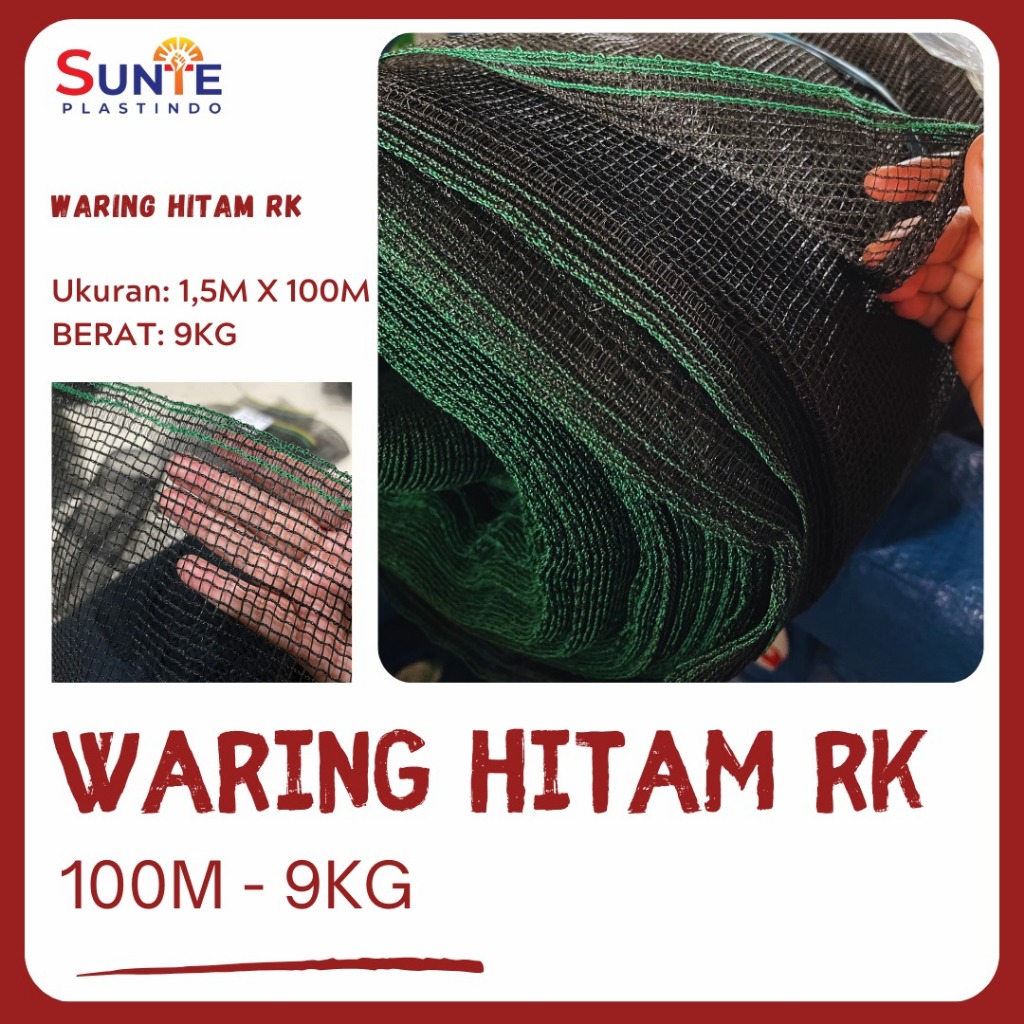 WARING TAMBAK IKAN PAGAR TANAMAN UKURAN 100M 12KG