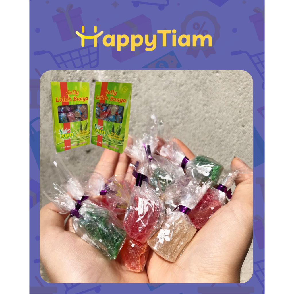 

JELLY LIDAH BUAYA I SUN VERA JELI PERMEN LUNAK CANDY ALOEVERA OLEH OLEH PONTIANAK SNACK ALOE VERA