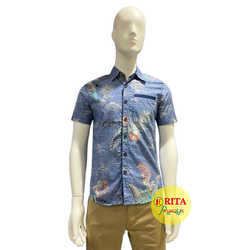 Forex Kemeja Floral Kemeja Lengan Pendek Motif Terbaru Kemeja Casual