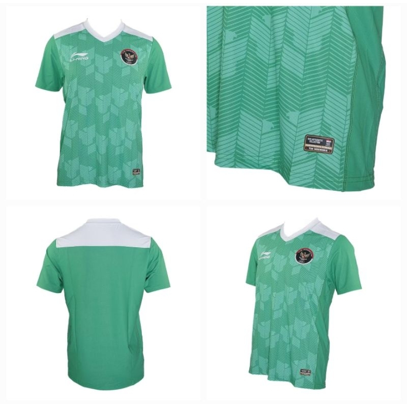 (LINING) Timnas Indonesia Jersey - Away Kit Player 2021 - Hijau Original
