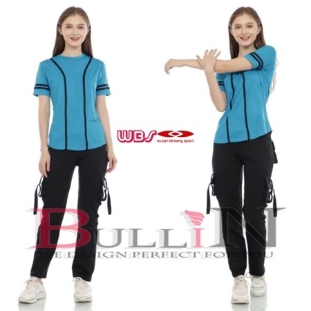 Setelan Senam Wanita Standar | Set Baju pendek dan Celana PDL