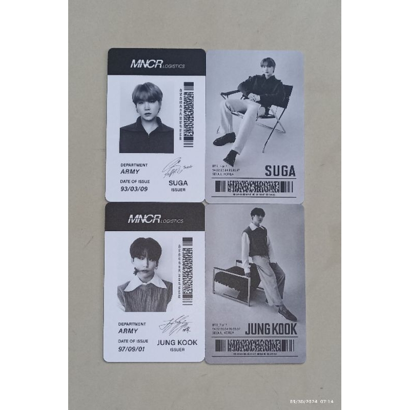 

PVC Monochrome Suga Jungkook (Selkor)