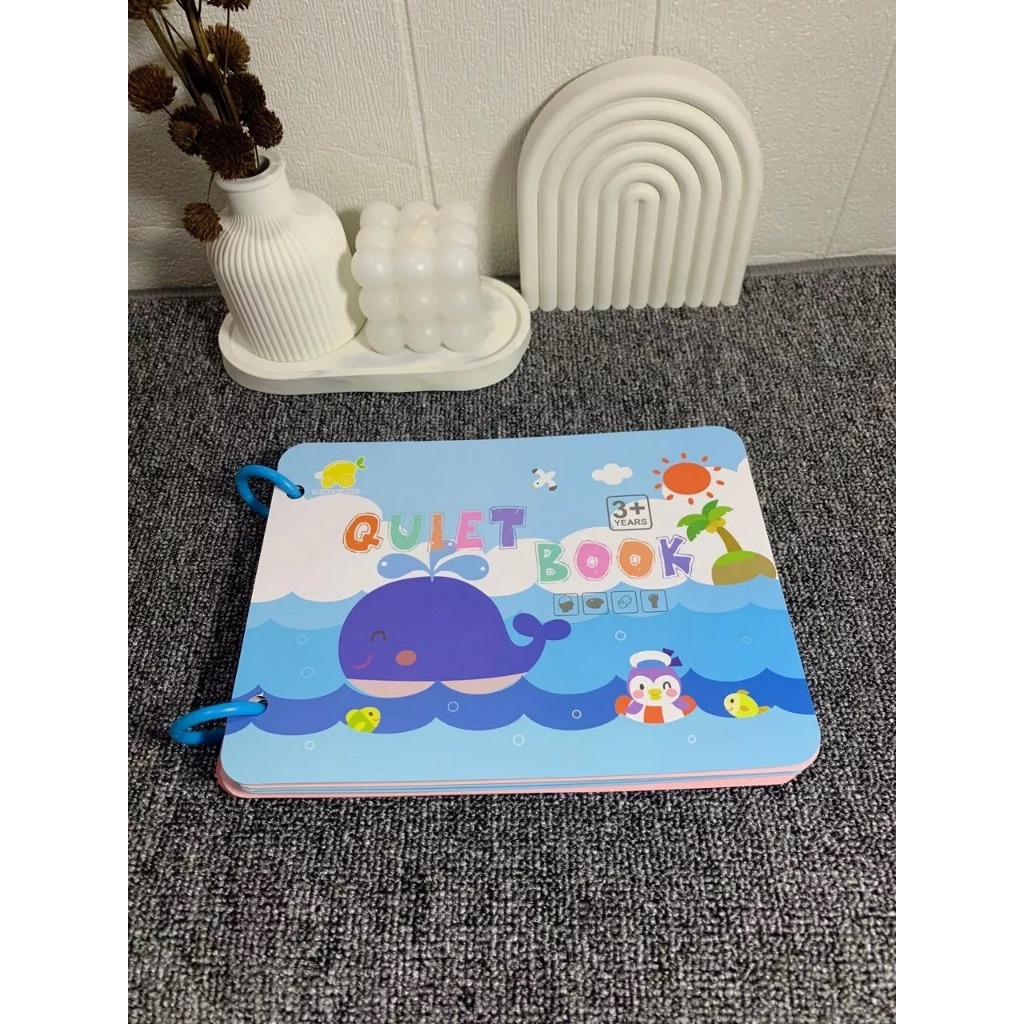 |J.A| BUKU AKTIVITAS VELCRO ANAK KIDS ACTIVITY QUIET BOOK DIY / QUIET BOOK BUKU DIY ANAK BUKU BELAJA